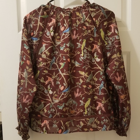 Point Sur Ruffle-Neck Popover in Menagerie Print - Picture 6 of 8